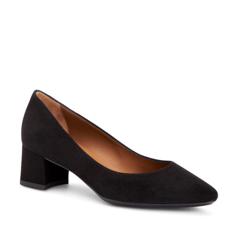 AQUATALIA Suede Weatherproof Block - Heel Pumps